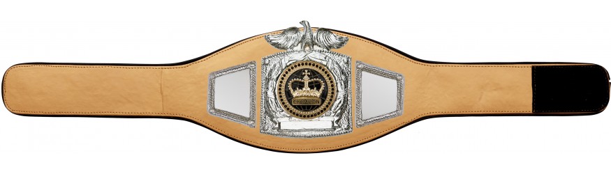 PROEAGLE BLACK CHAMPION CROWN CHAMPIONSHIP BELT - PROEAGLE/S/BLKGEM - AVAILABLE IN 6+ COLOURS